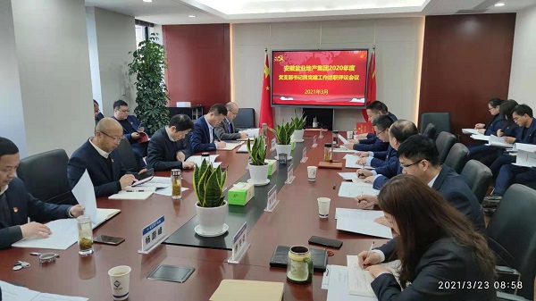 安徽必发地产集团公司党委召开2020年度下层党支部书记抓党建事情述职评议会